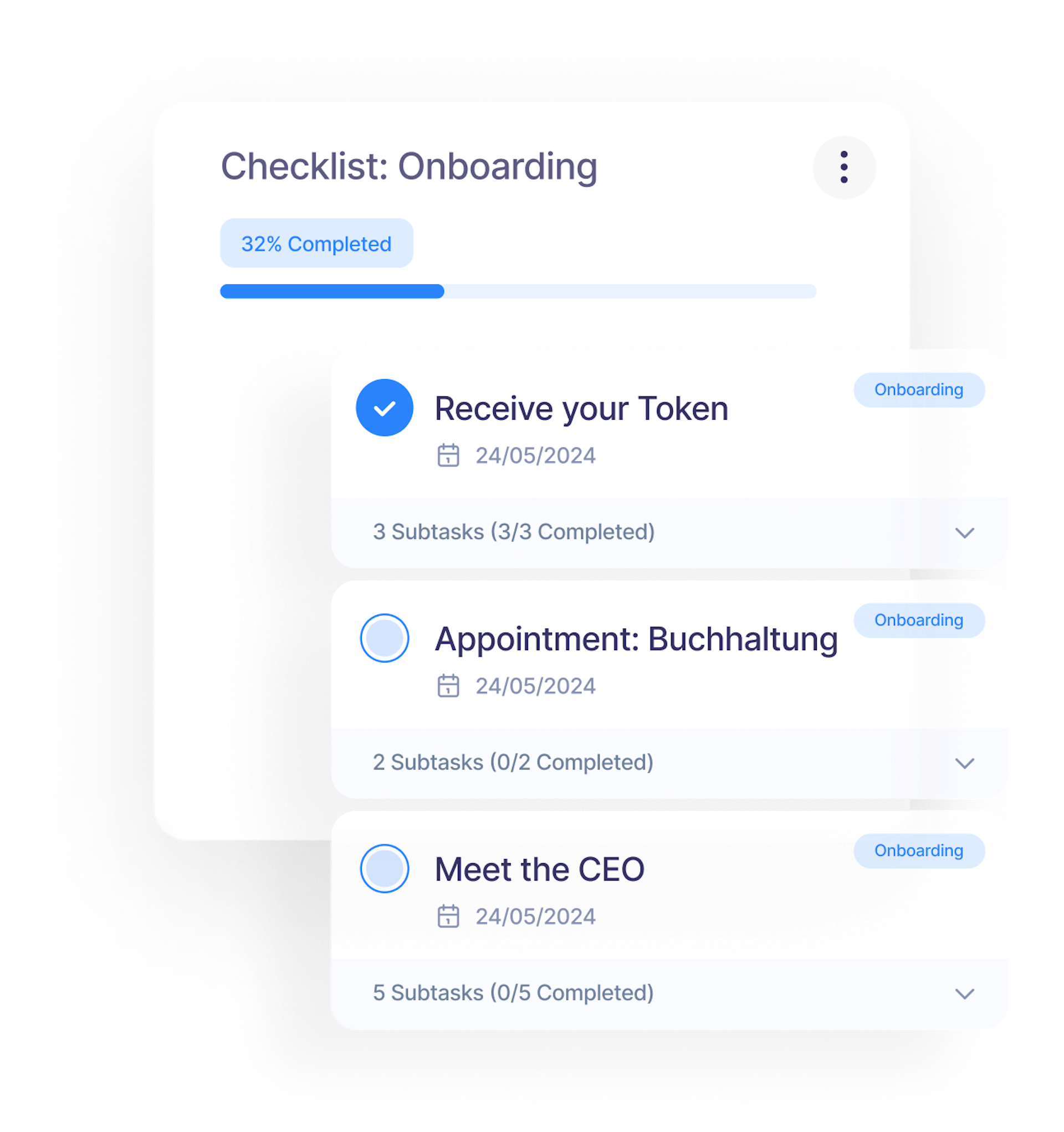 Fast and structured onboarding of new employees